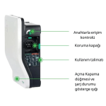 Schneider Electric EVlink Wallbox 22,1kW Plastik 1XT2 Soket Elektrikli Araç Şarj İstasyonu - Görsel 4