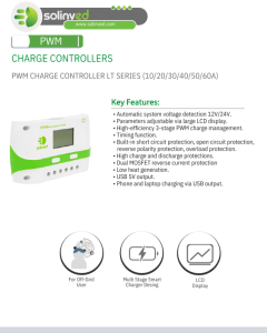Solinved 40A PWM Şarj Kontrol Cihazı - Görsel 3