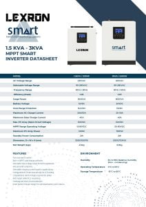LEXRON 1.5KVA/1200W MPPT 12V AKILLI İNVERTER - Görsel 2