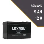 LEXRON 9AH-12V KURU TİP AKÜ