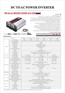 CARSPA 2000W-12V MODİFİYE SİNÜS İNVERTER - Görsel 2