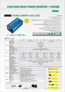 CARSPA 1000W-12V TAM SİNÜS İNVERTER - Görsel 2