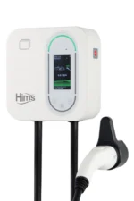 Hims HCDKB-22 22kw Destekli 5m Kablolu Smart Beyaz Elektrikli Araç Şarj İstasyonu - Görsel 2