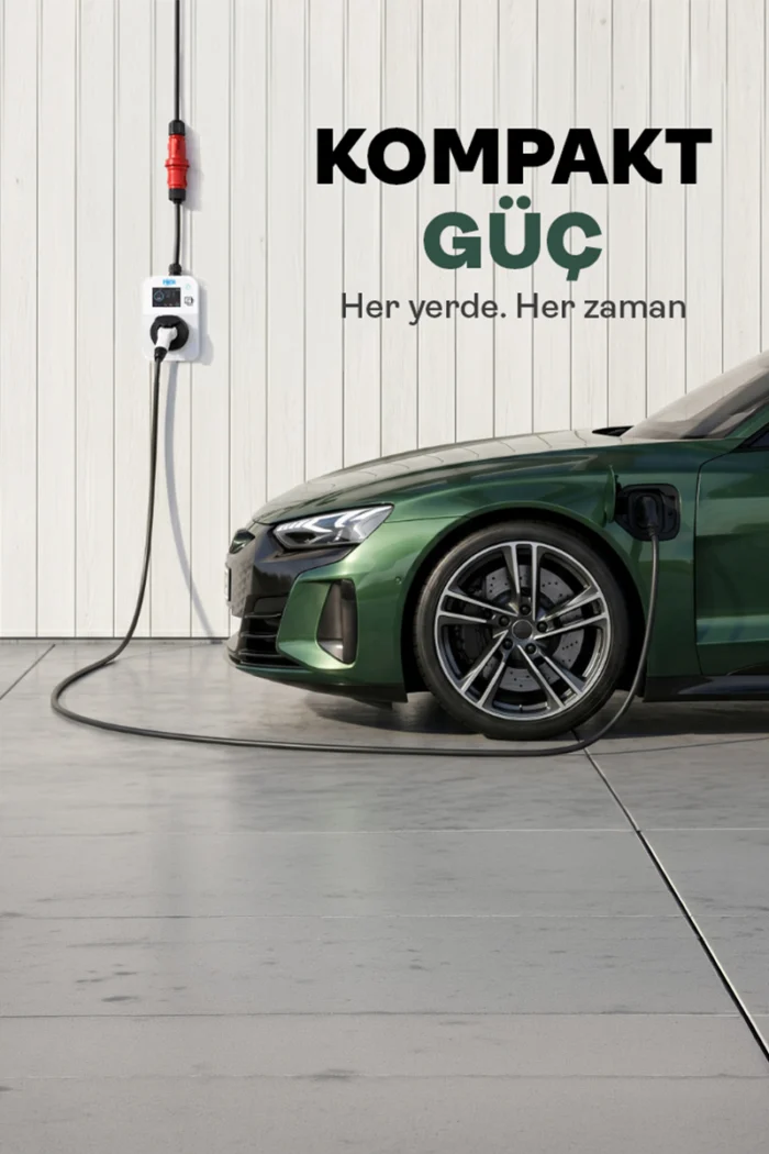 Hims HCTS-22-B 22kW Kilitli Soketli Beyaz Taşınabilir Araç Şarj Cihazı - Görsel 3
