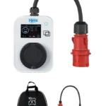 Hims HCTS-22-B 22kW Kilitli Soketli Beyaz Taşınabilir Araç Şarj Cihazı
