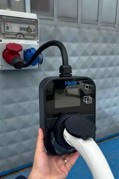 Hims HCTS-22-S 22kW Kilitli Soketli Siyah Taşınabilir Araç Şarj Cihazı - Görsel 3