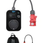 Hims HCTS-22-S 22kW Kilitli Soketli Siyah Taşınabilir Araç Şarj Cihazı
